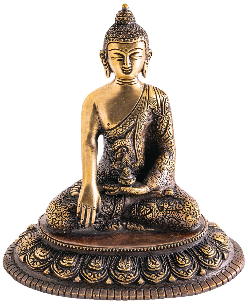 Messingskulptur 'Buddha Shakyamuni'