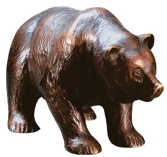 Roman: Skulptur 'Bär', Version in Bronze