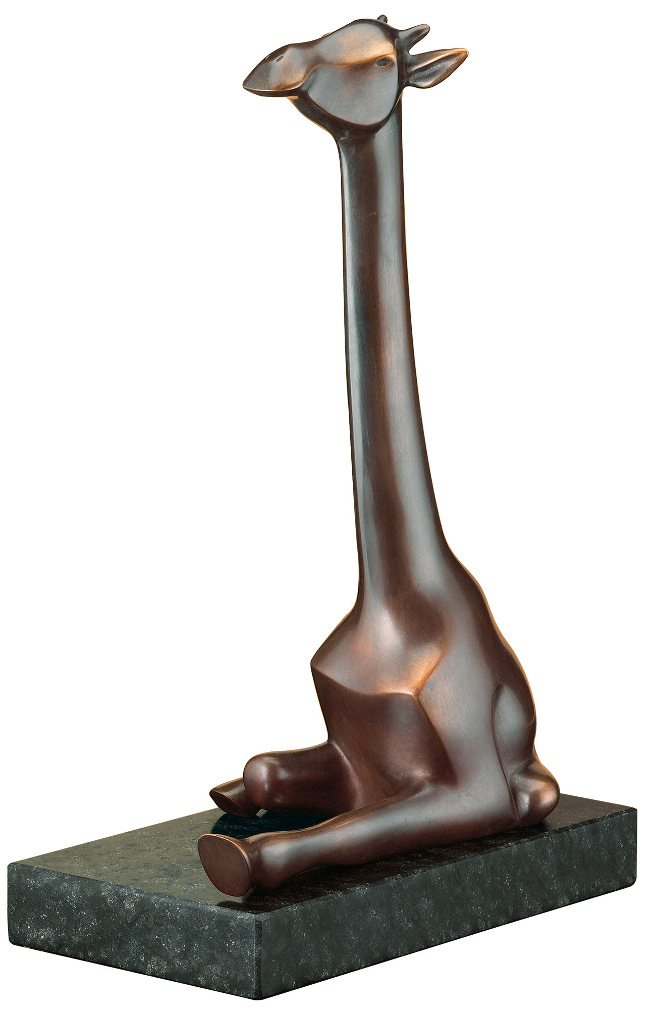 Evert den Hartog : Sculpture 'La girafe', bronze