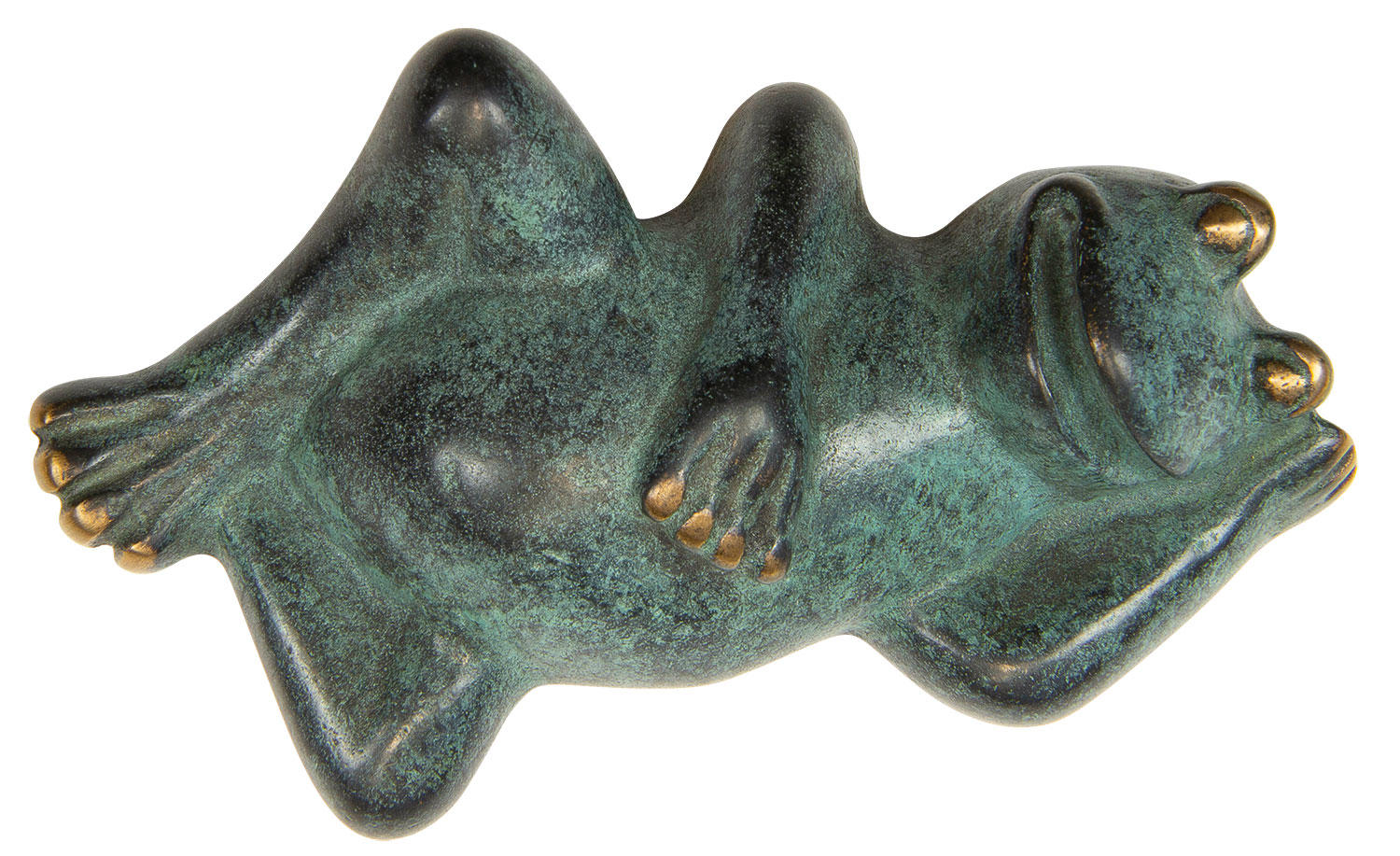 Herbert Fricke: sculptuur 'Gelukskikker', brons