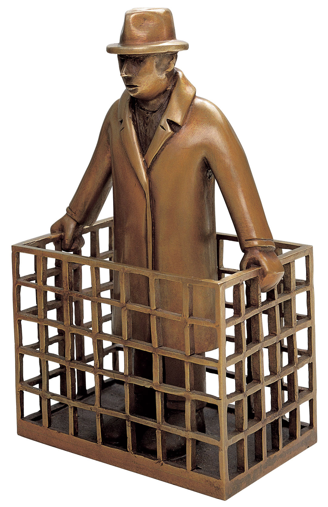 Siegfried Neuenhausen: sculptuur 'Parzelle', brons