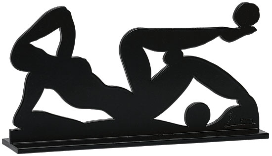 Stefan Szczesny: Stahlskulptur 'Fisher Island' (2009), Reduktion