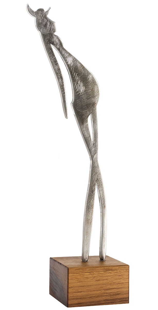 Guido Häfner: Sculptuur 'Fredegunde', roestvrij staal