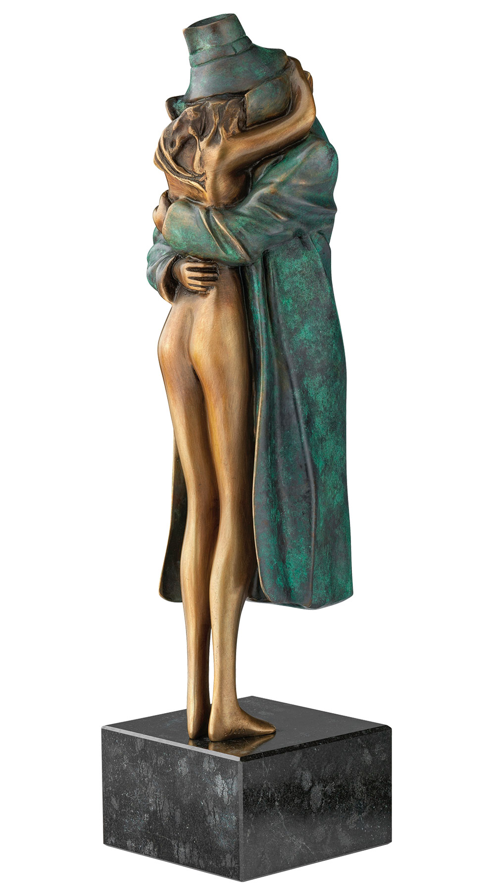 Bruno Bruni: Skulptur 'Amore', Version Bronze grün