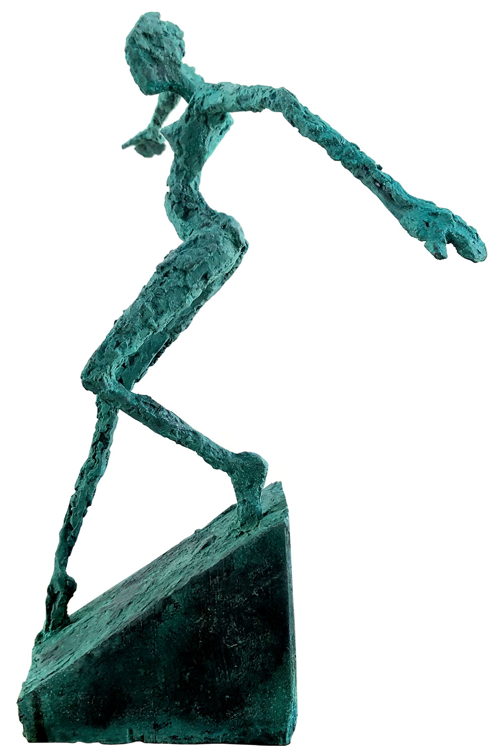 Helge Leiberg: sculptuur 'Auf leisen Sohlen' (2020), brons