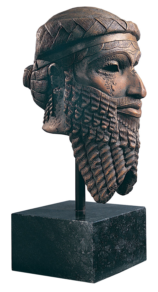Replikat 'Kopf des Sargon von Akkad', Kunstguss Replikat 'Kopf des Sargon von Akkad', Kunstguss