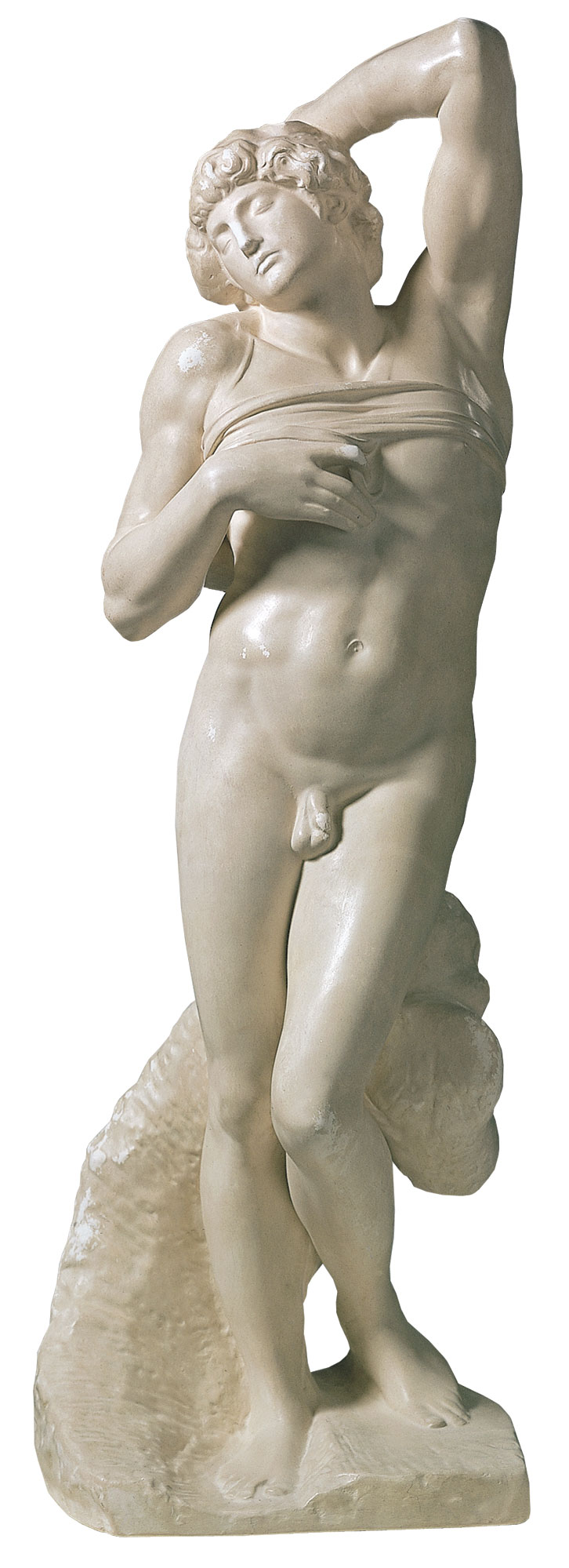 Michelangelo Buonarroti: Skulptur 'Sterbender Sklave' (1513), Reduktion in Kunstmarmor