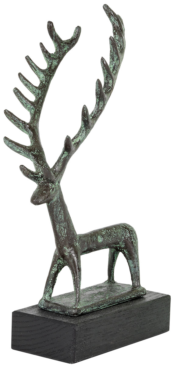 Skulptur 'Hirsch', Kunstbronze Skulptur 'Hirsch', Kunstbronze