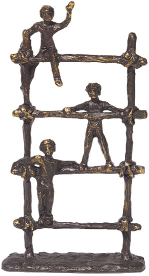 Gerard: Sculptuur 'Stap voor stap'