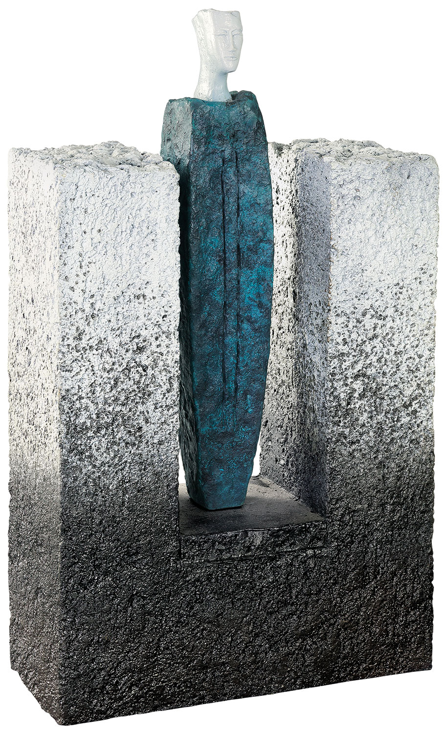 Josette Taramarcaz: Sculptuur 'Case I', brons