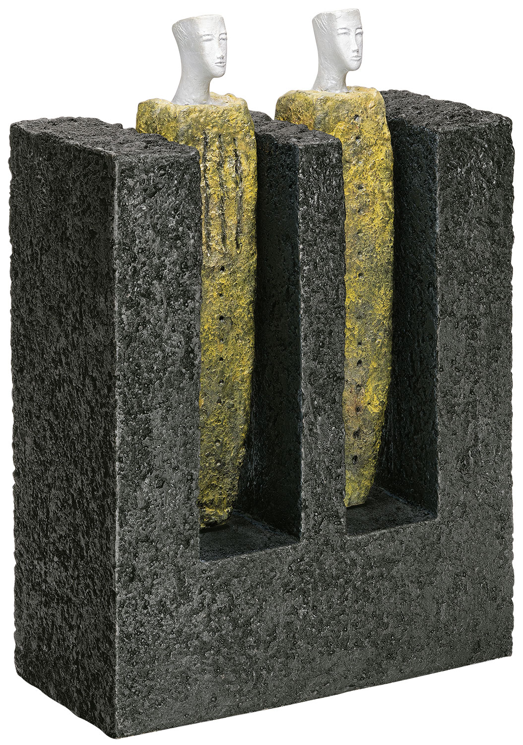 Josette Taramarcaz: Sculptuur 'Case II', brons