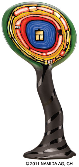 Friedensreich Hundertwasser: Porseleinen object 'Zielboombloem'