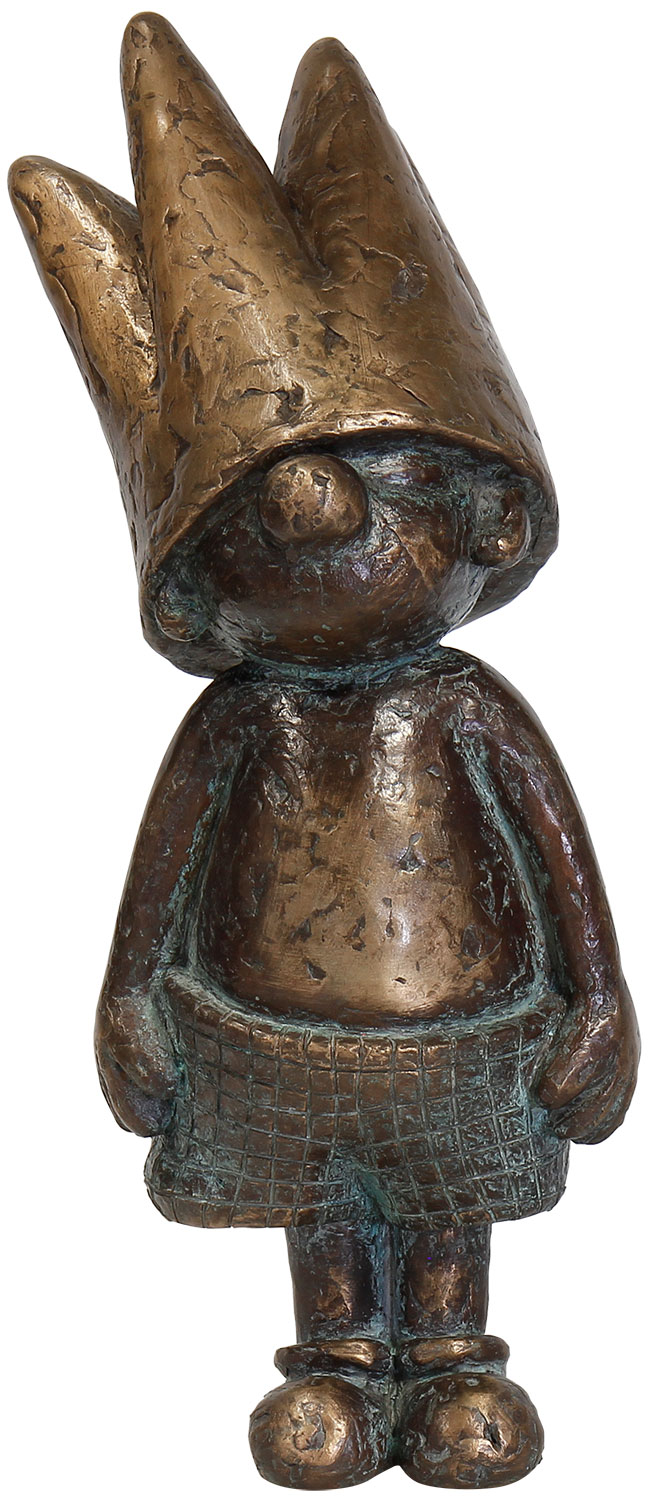 Toby Wichmann: Skulptur 'Karohosenkönig', Bronze