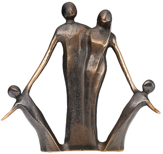 Kerstin Stark: Sculptuur 'Due Piccolini', brons