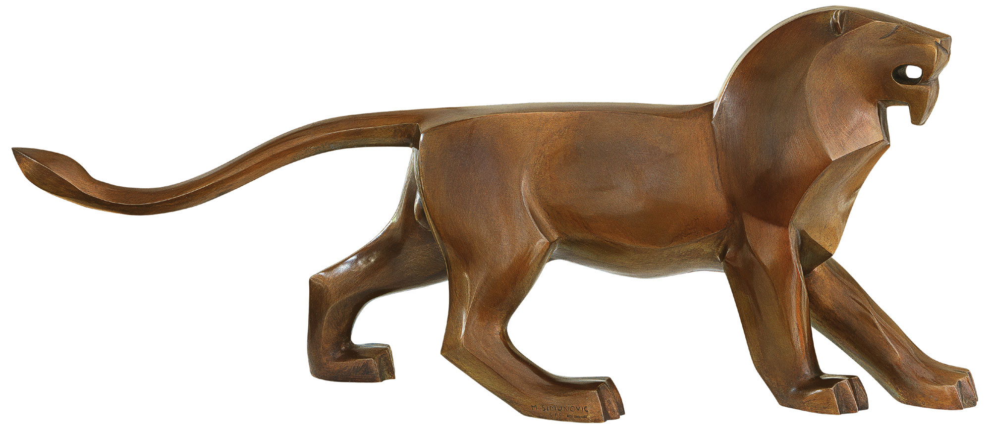SIME : Sculpture 'Force (lion)', bronze