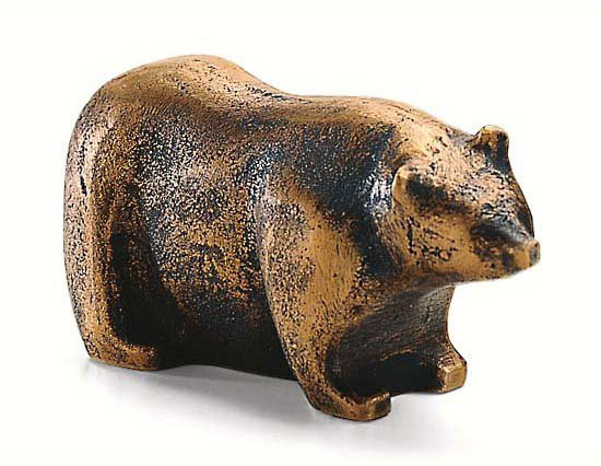Klaus Börner: sculptuur 'De kleine Abruzzen beer I', brons