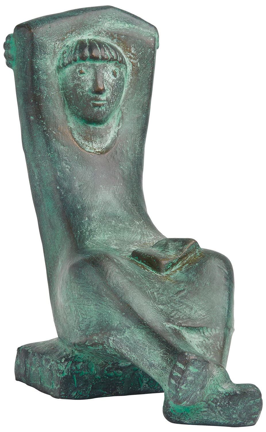 Gerhard Brandes: Sculptuur 'Lesefreuden', brons