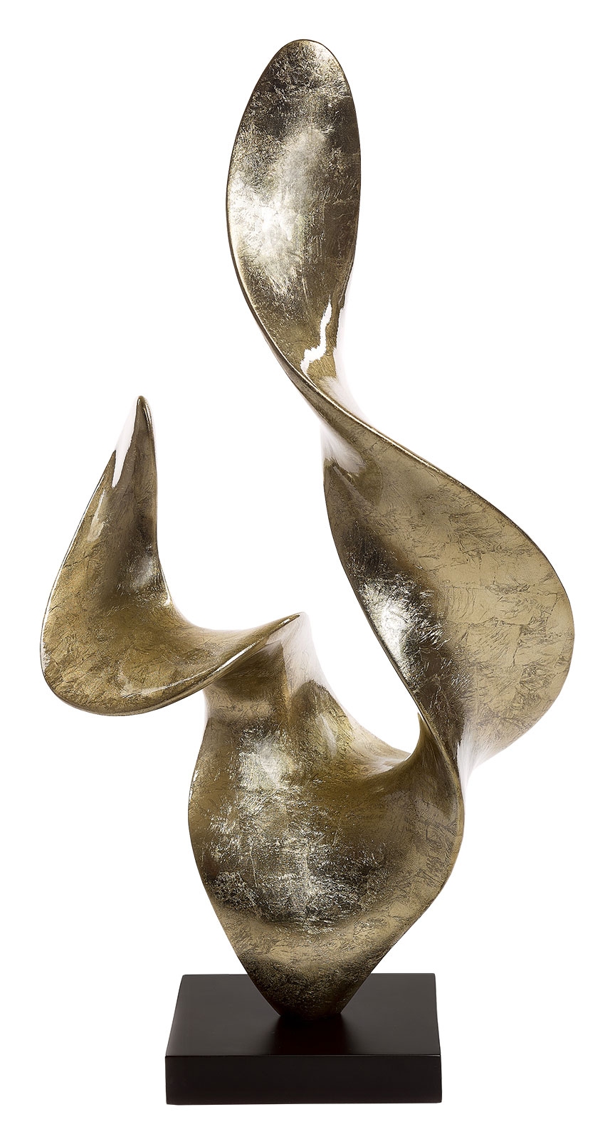 Skulptur 'Firedance' (goldfarbene Version), Kunstguss
