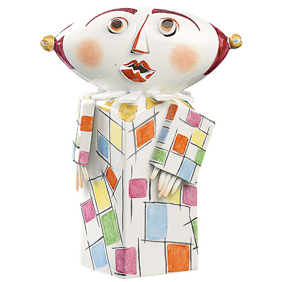 Peter Strang: Skulptur 'Clown', Porzellan
