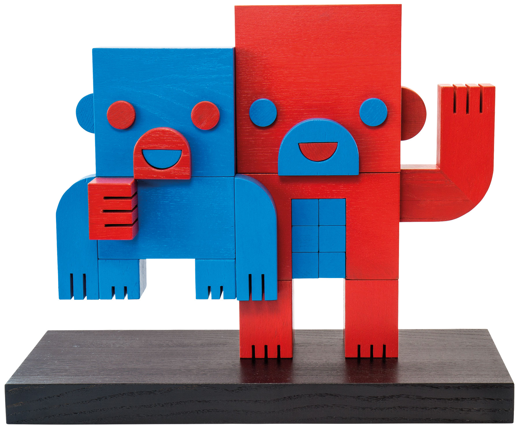 Doppeldenk: Holzskulptur 'Dream-Team'