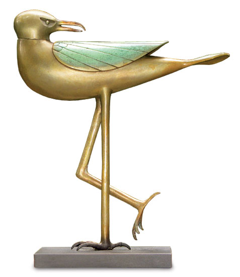 Paul Wunderlich: Skulptur 'Möwe', Bronze