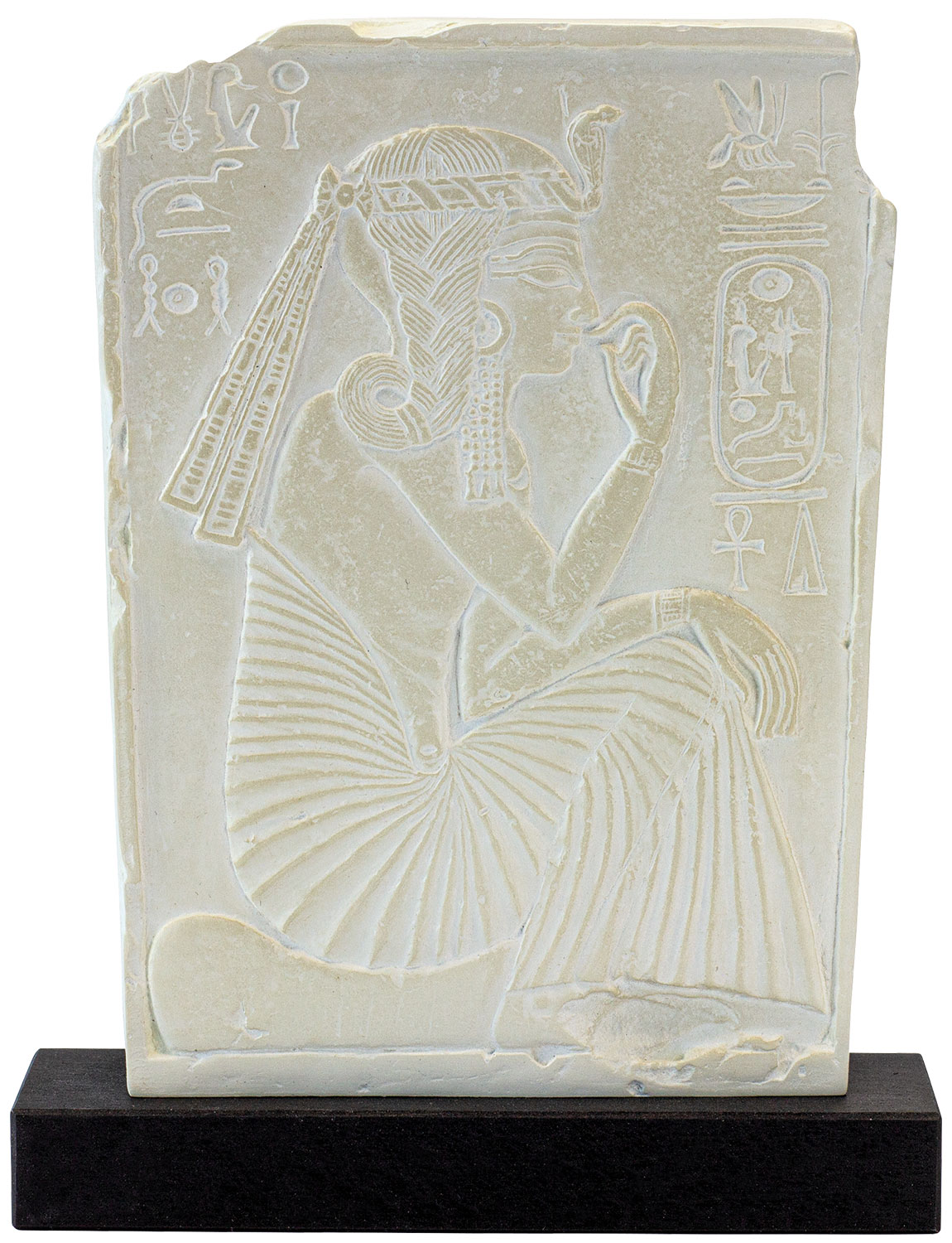 Relief sculpture 'Ramses II as a boy king', cast art