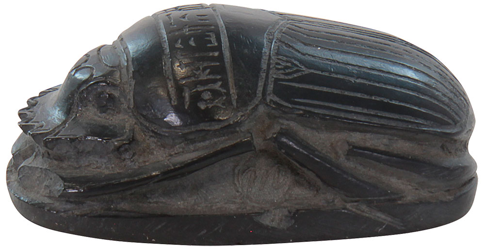 Réplique 'Scarabée avec hiéroglyphes', fonte d'art