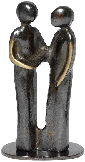 Kerstin Stark: Sculptuur 'Dank je wel', brons