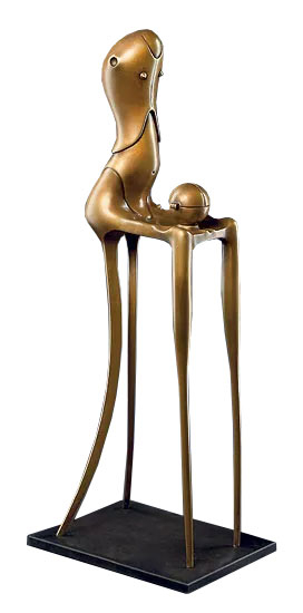 Paul Wunderlich: Skulptur 'Chairman', Bronze