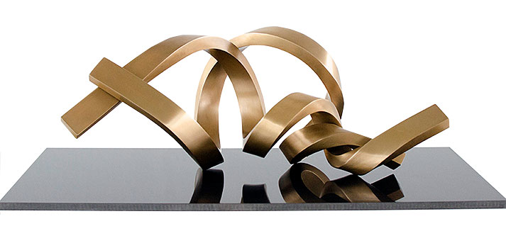 Kuno Vollet: Sculptuur 'Infinitum 1' (2018), brons