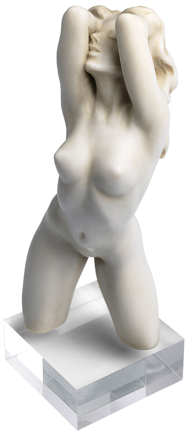 Romeinse Johann Strobl: beeld 'Venus', versie in kunstmarmer