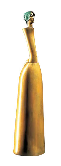 Paul Wunderlich: Skulptur 'Die schöne Gärtnerin', Bronze
