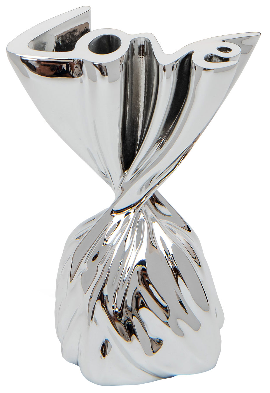 Sequenze: Decorative object 'Love Bonbon', silver-coloured version, sculpture