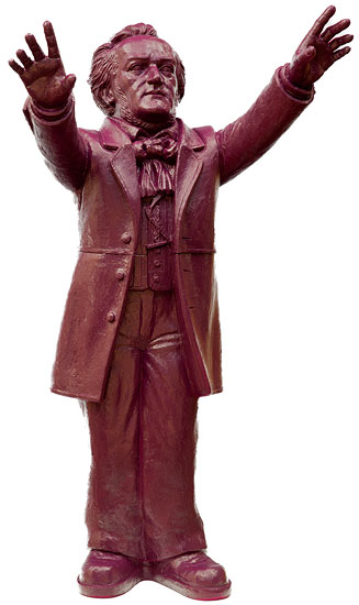 Ottmar Hörl: Skulptur 'Richard Wagner', signierte Version purpurviolett