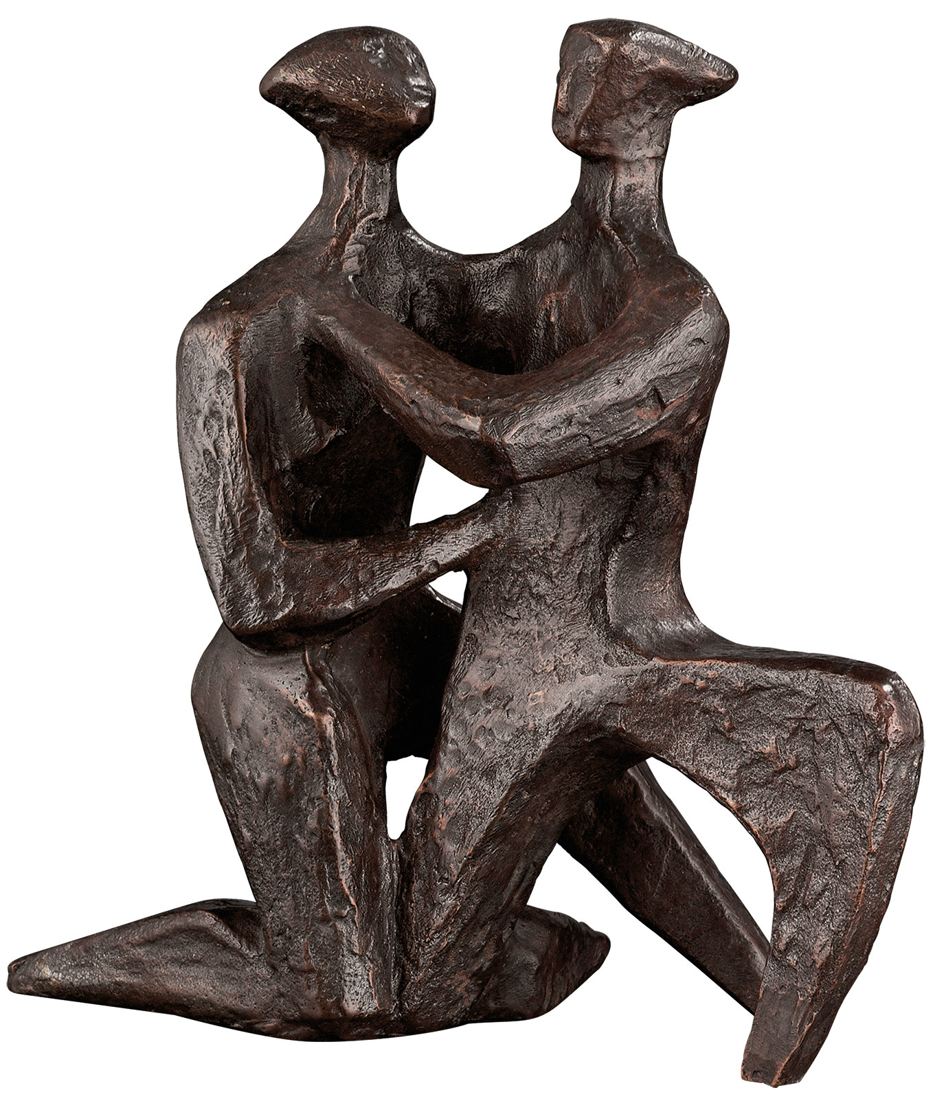 Sepp Mastaller: sculptuur 'De bekentenis van liefde', brons